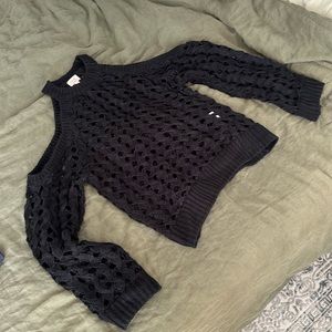 Off the shoulder knit top